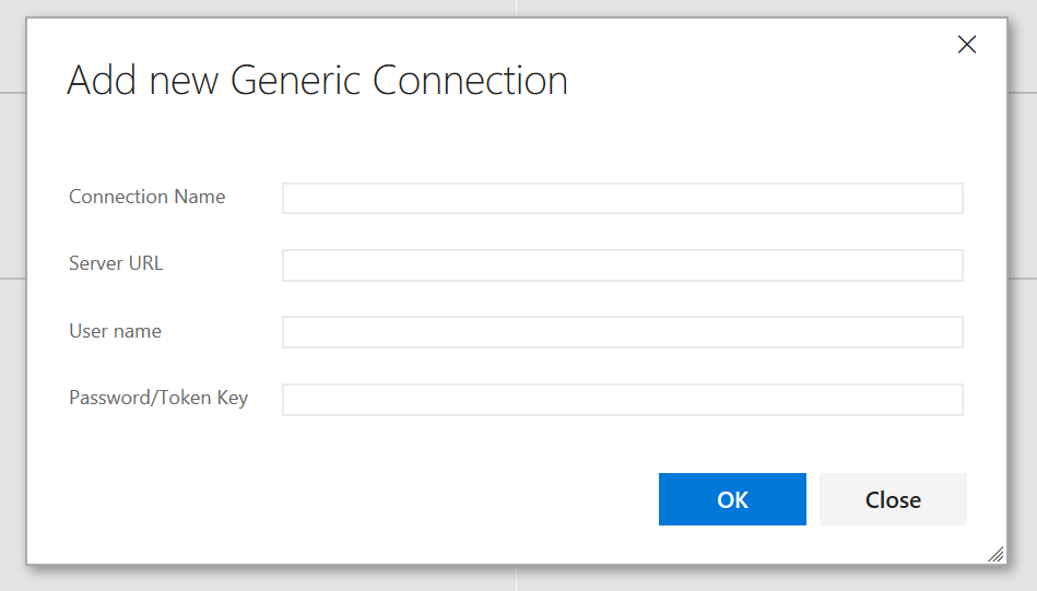 Add New Generic Connection