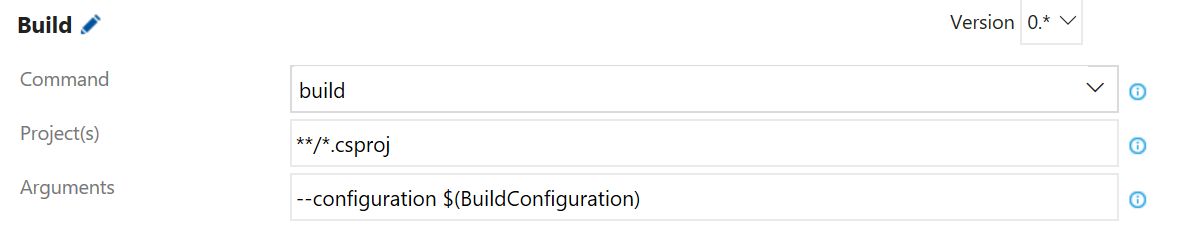 Build Task Settings